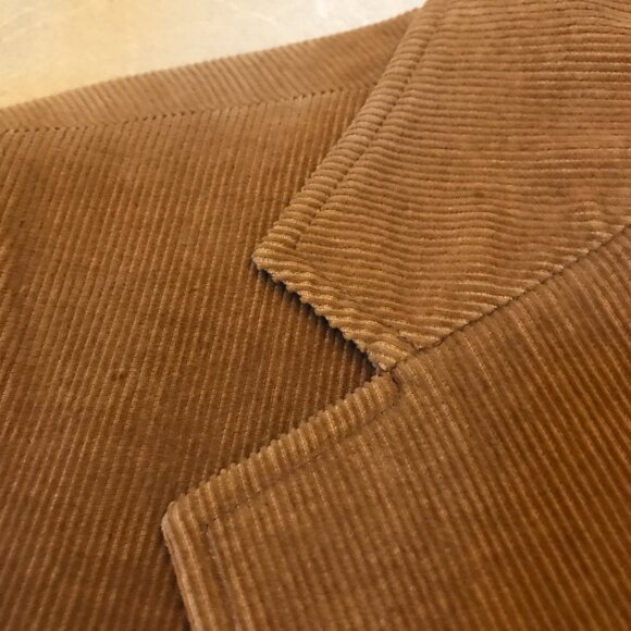 Vintage Montgomery Wards Tan Corduroy 2 Button Blazer Jacket R40 - Picture 9 of 12